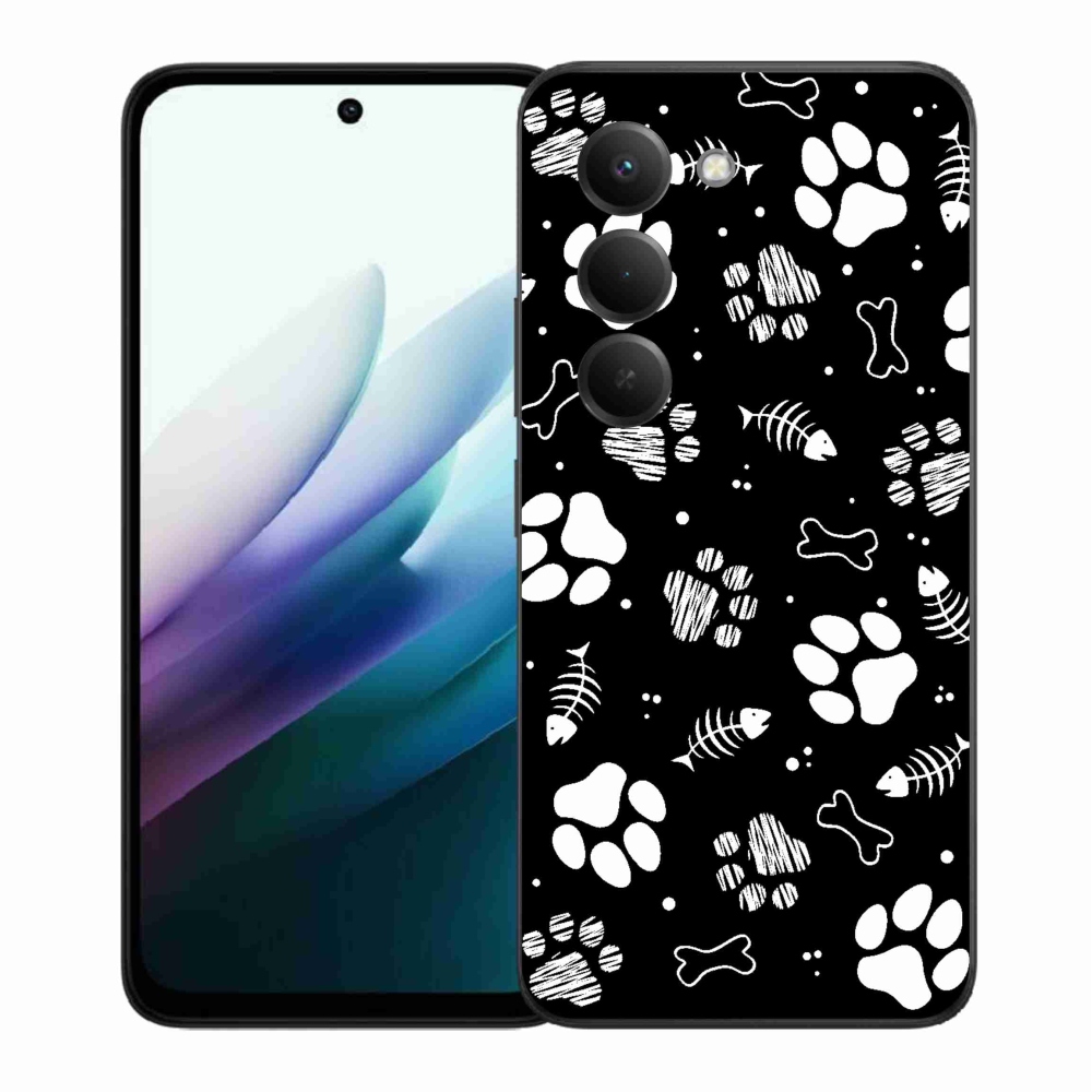 Gél borítás mmCase a Xiaomi Redmi 15 4G/5G (171mm) - kutyamancsok számára