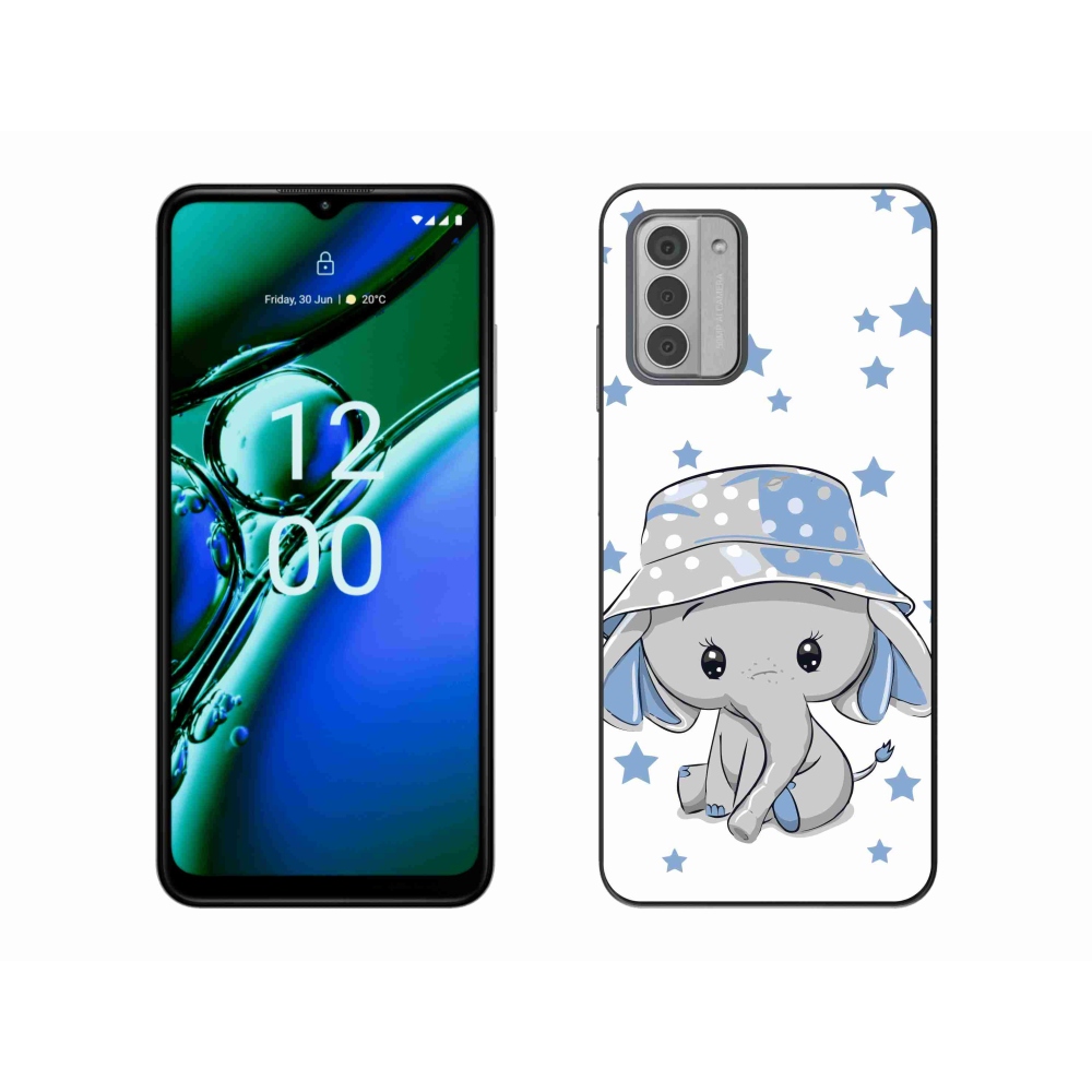 Zselés tok mmCase a Nokia G42 készülékhez - kék elefánt