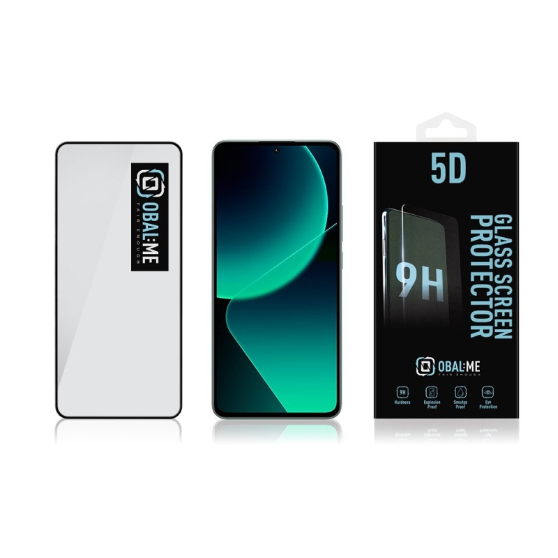 CSOMAG:ME 5D edzett üveg Xiaomi 13T Fekete