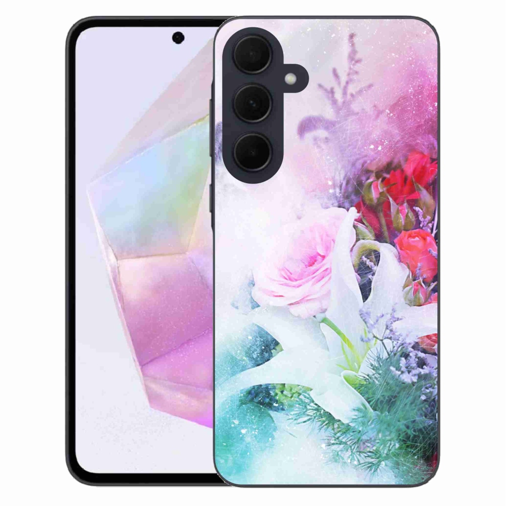 Gél borítás mmCase Samsung Galaxy A35 5G - virágok 4