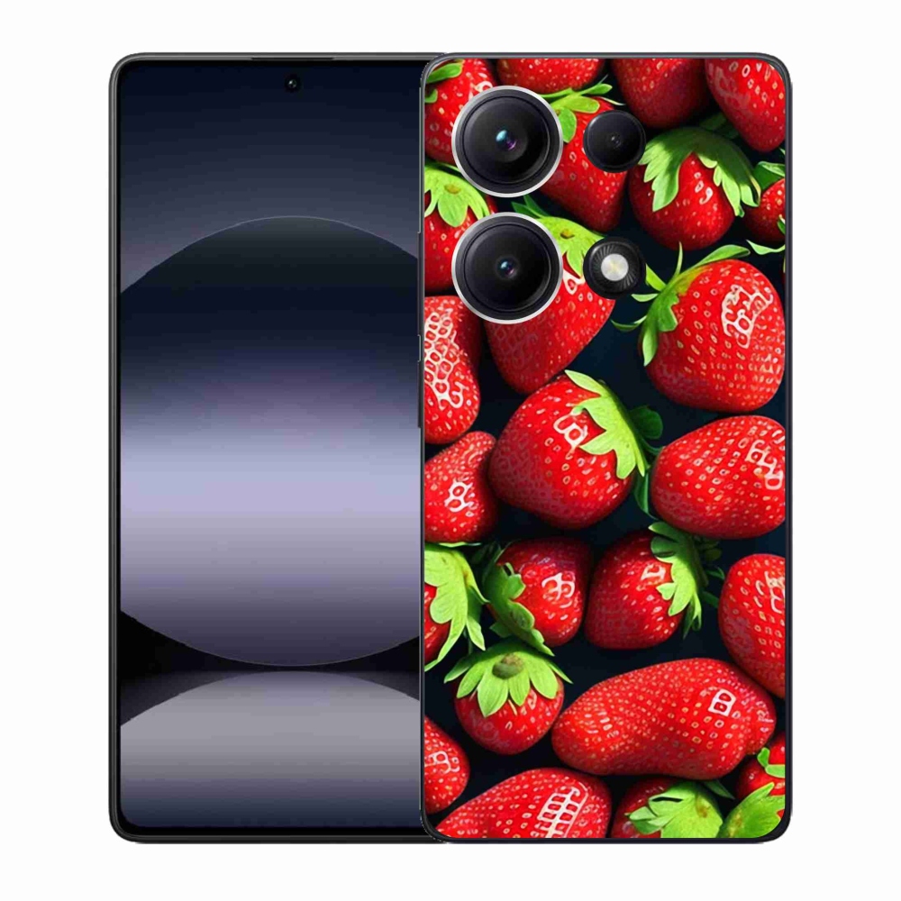 Gél borítás mmCase a Xiaomi Redmi Note 14S-hez - eper