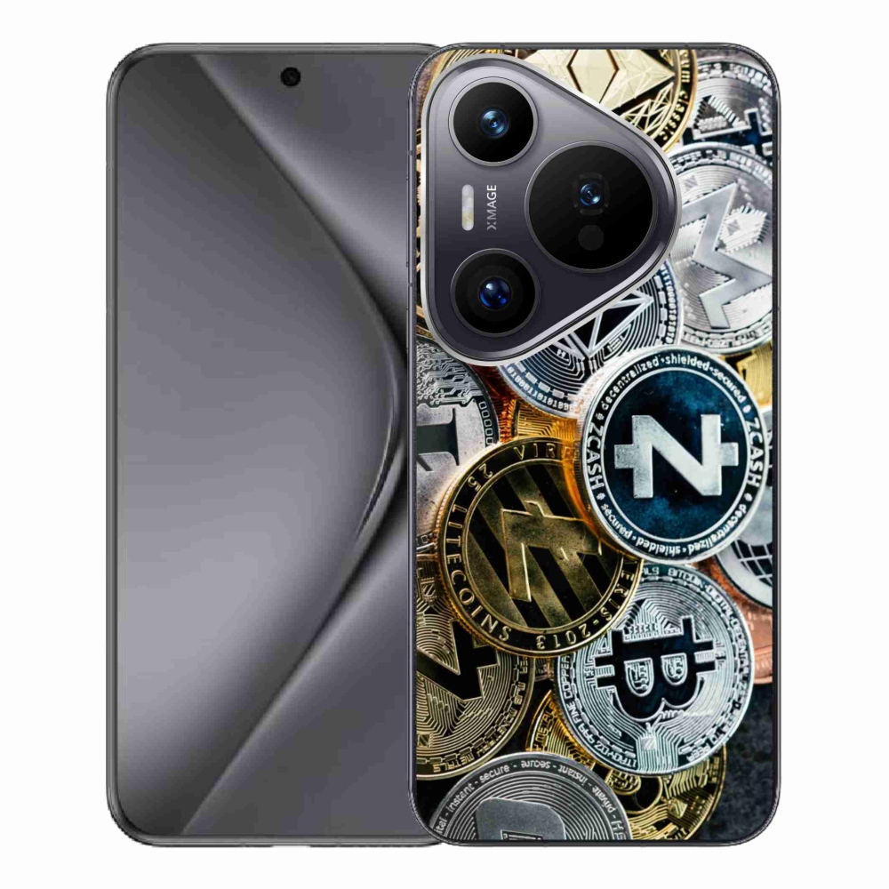 Gél borítás mmCase a Huawei Pura 70 Pro számára - kriptovaluták