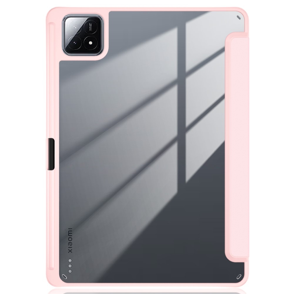 Ügyes záró tablet tok Xiaomi Pad 6S Pro - rózsaszín