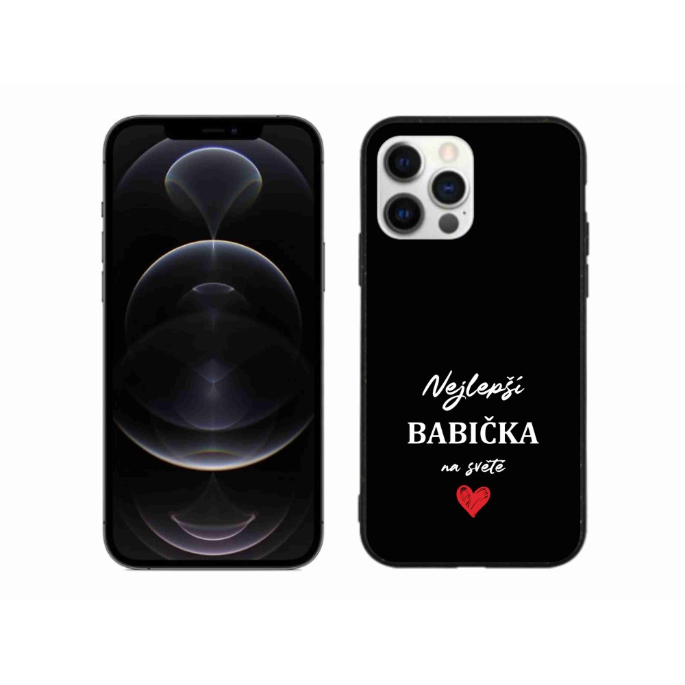 Gél borítás mmCase iPhone 12 Pro Max készülékhez - Best Grandma 1 fekete háttér