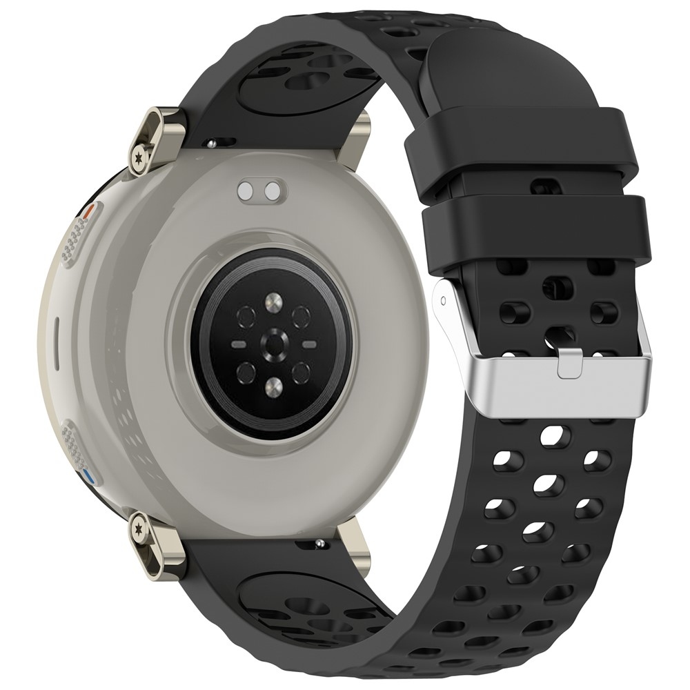 Silikon karkötő az Amazfit Active 3 Premium/Active 2 készülékhez – fekete