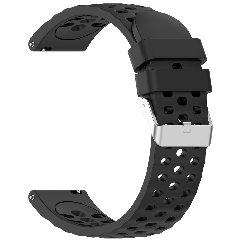 Silikon karkötő az Amazfit Active 3 Premium/Active 2 készülékhez – fekete