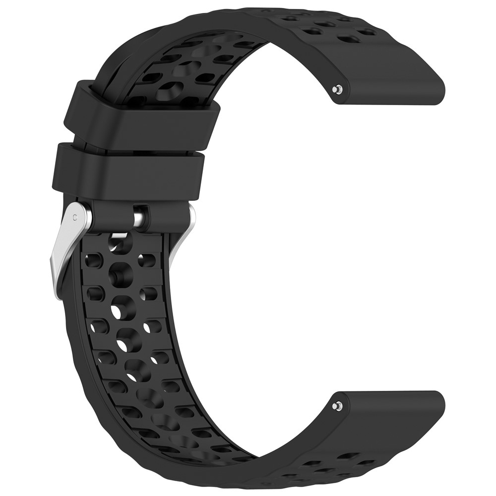 Silikon karkötő az Amazfit Active 3 Premium/Active 2 készülékhez – fekete