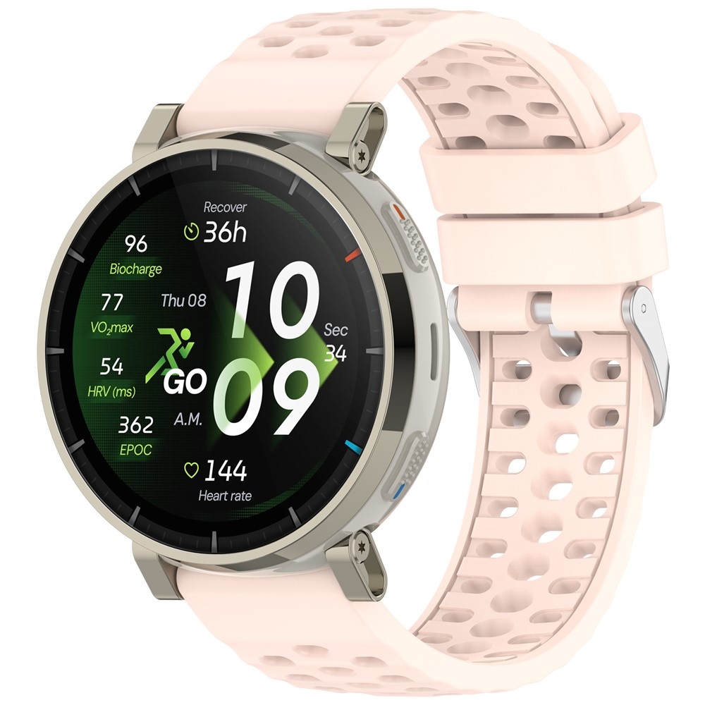 Silikon karkötő az Amazfit Active 3 Premium/Active 2 készülékhez – rózsaszín