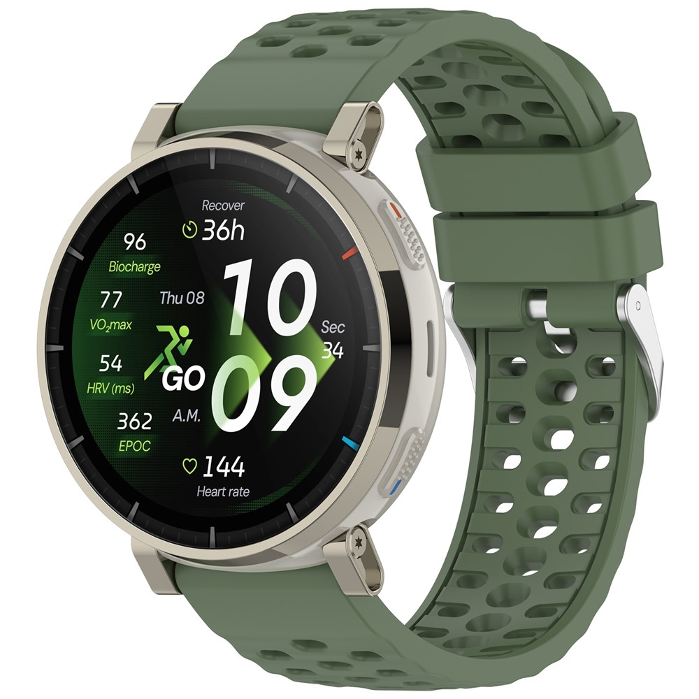 Silikon karkötő az Amazfit Active 3 Premium/Active 2 készülékhez – zöld