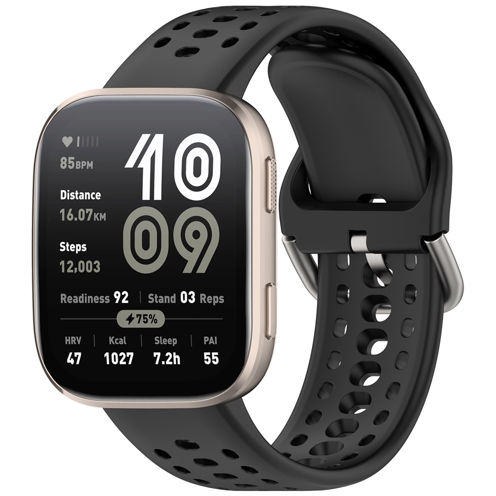 Silikon karkötő az Amazfit Bip 6-hoz – fekete