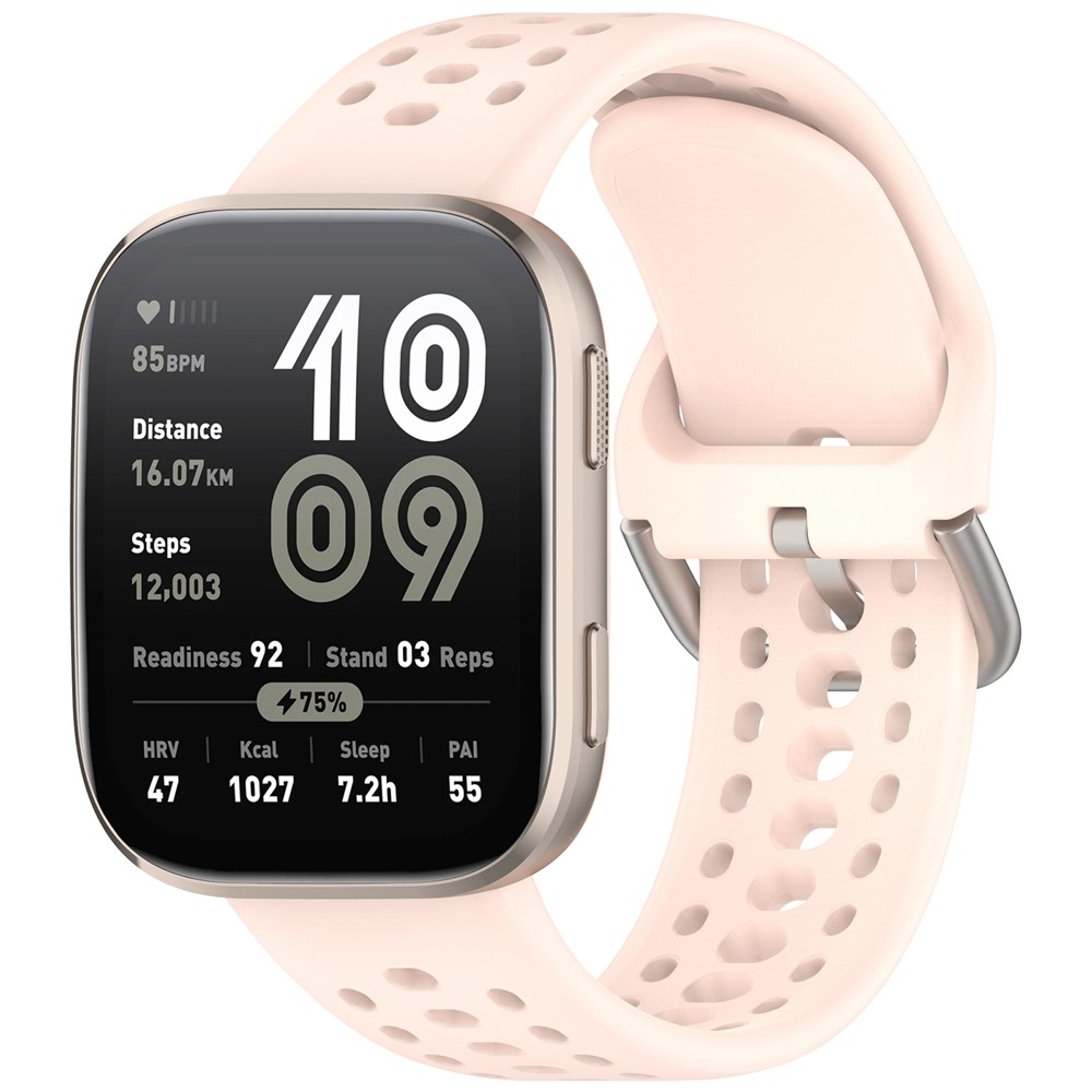 Amazfit Bip 6-hoz való szilikon karkötő – rózsaszín
