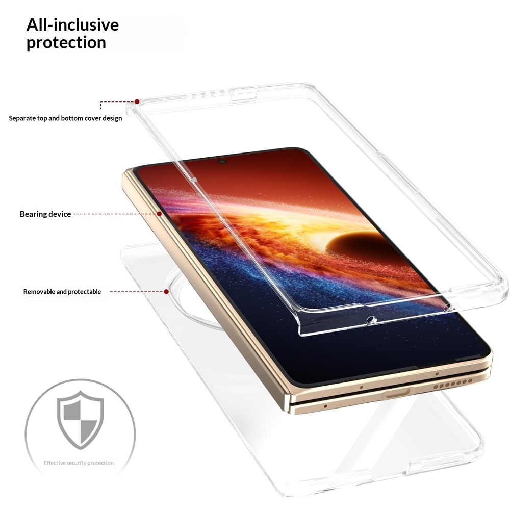 Honor Magic V6 mobiltelefonhoz való műanyag tok – átlátszó