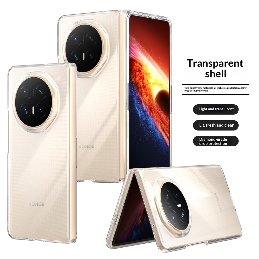 Honor Magic V6 mobiltelefonhoz való műanyag tok – átlátszó