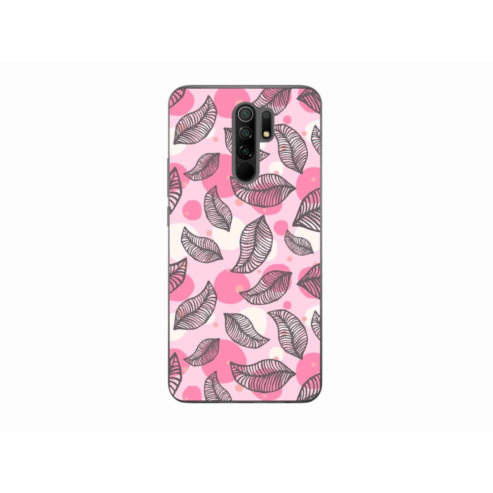 Gél borító mmCase a Xiaomi Redmi 9-hez - rajzfilmes hulló levelek