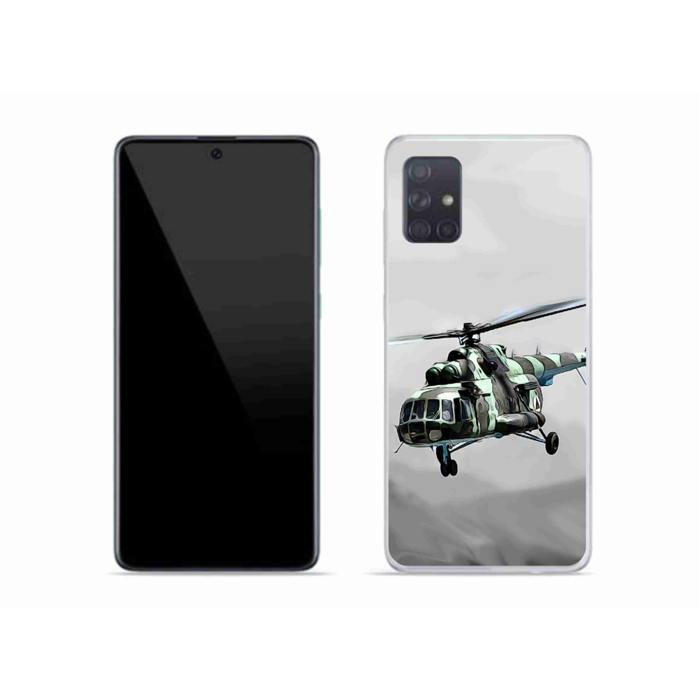 Gél borítás mmCase Samsung Galaxy A51 - katonai helikopterhez