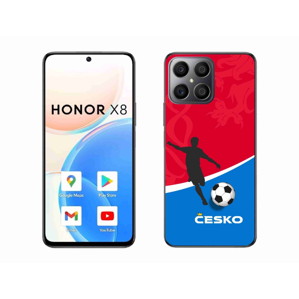 Gél borítás mmCase a Honor X8 4G-hez - futball Csehország