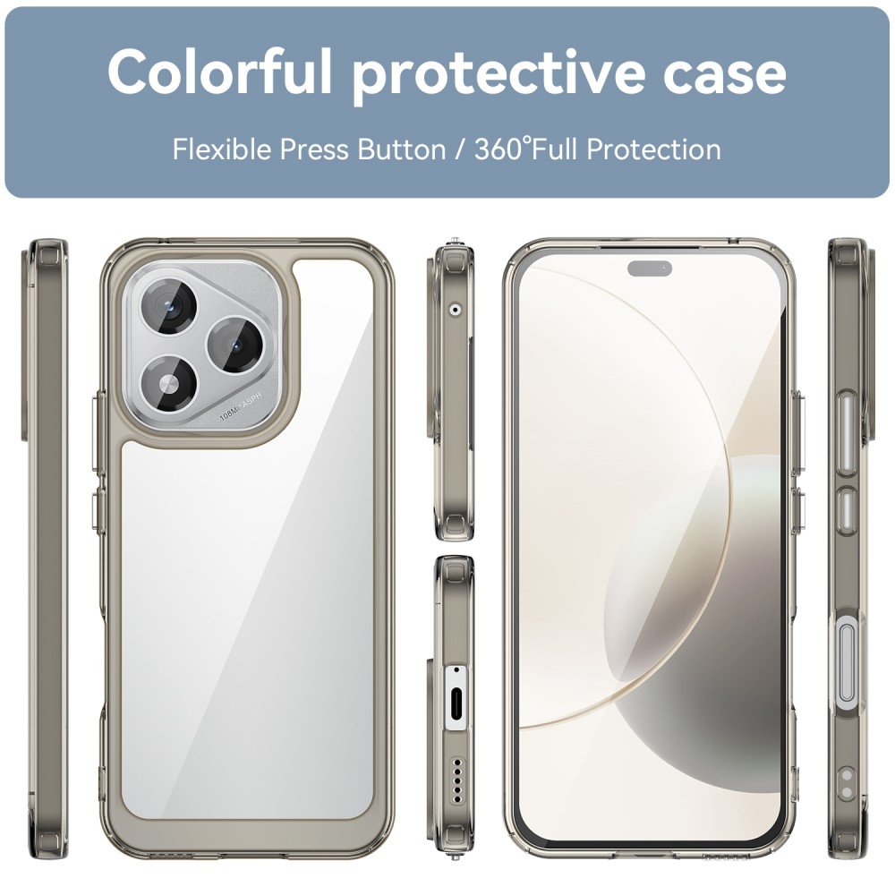 Gél tok fix hátlappal a Honor 400 Lite-hoz - szürke