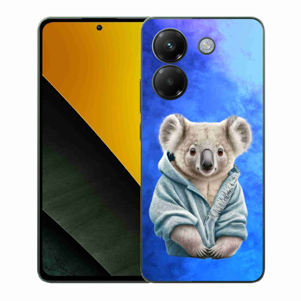 Gél borítás mmCase a Xiaomi Poco M7 Pro 5G számára - koala pulóverben