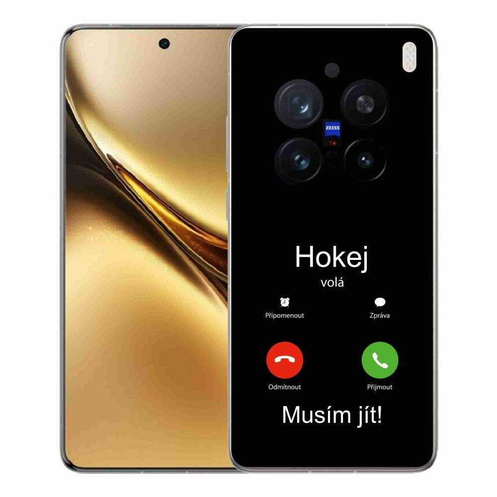 Gél borítás mmCase a Vivo X200 Pro 5G - hoki hívások fekete háttérrel