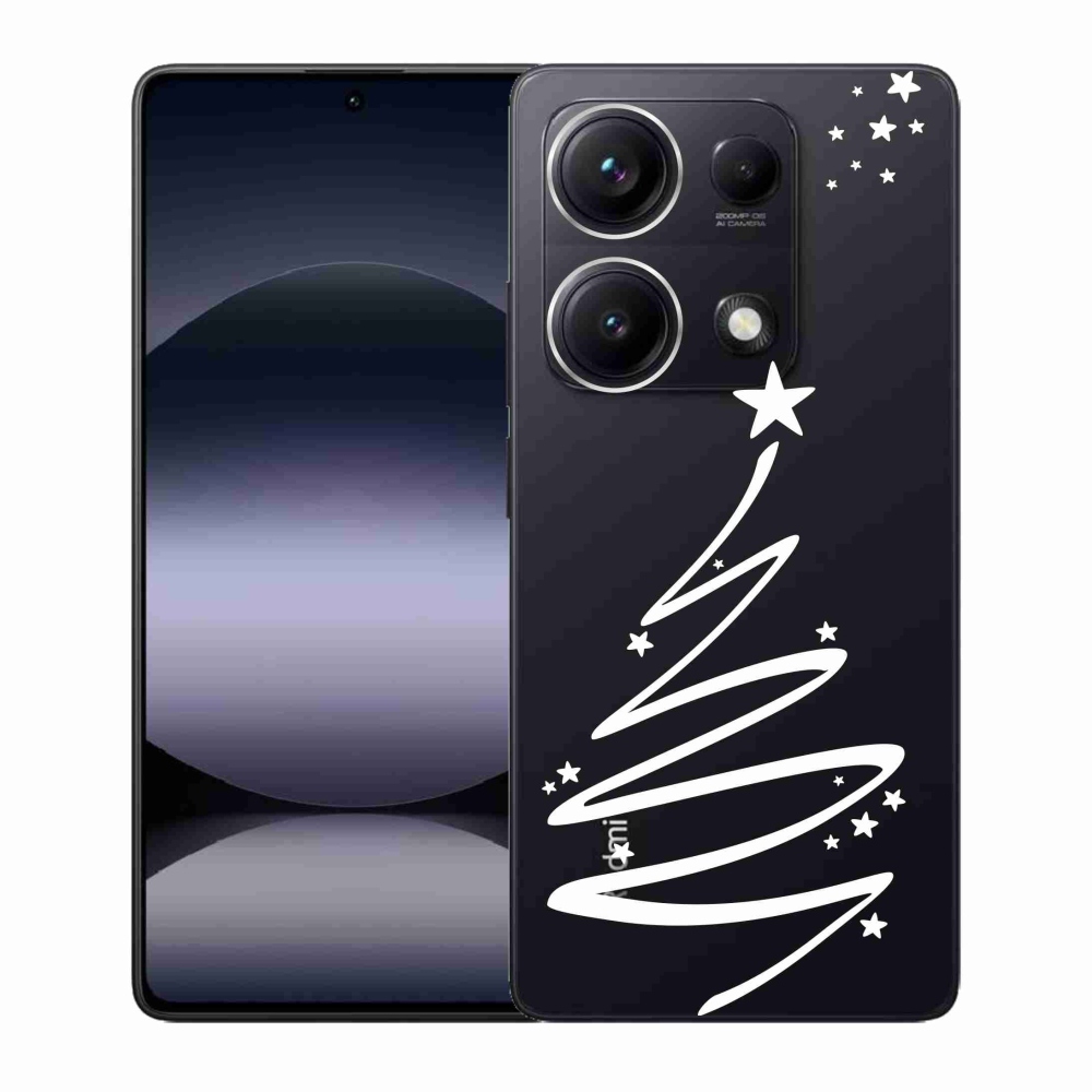 Gél borító mmCase a Xiaomi Redmi Note 14S-hez - fehér fa átlátszó háttérrel