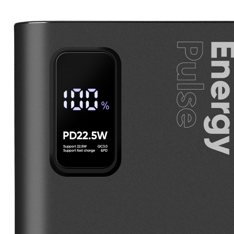 Csomag:ME EnergyPulse Powerbank 30000mAh 22.5W fekete