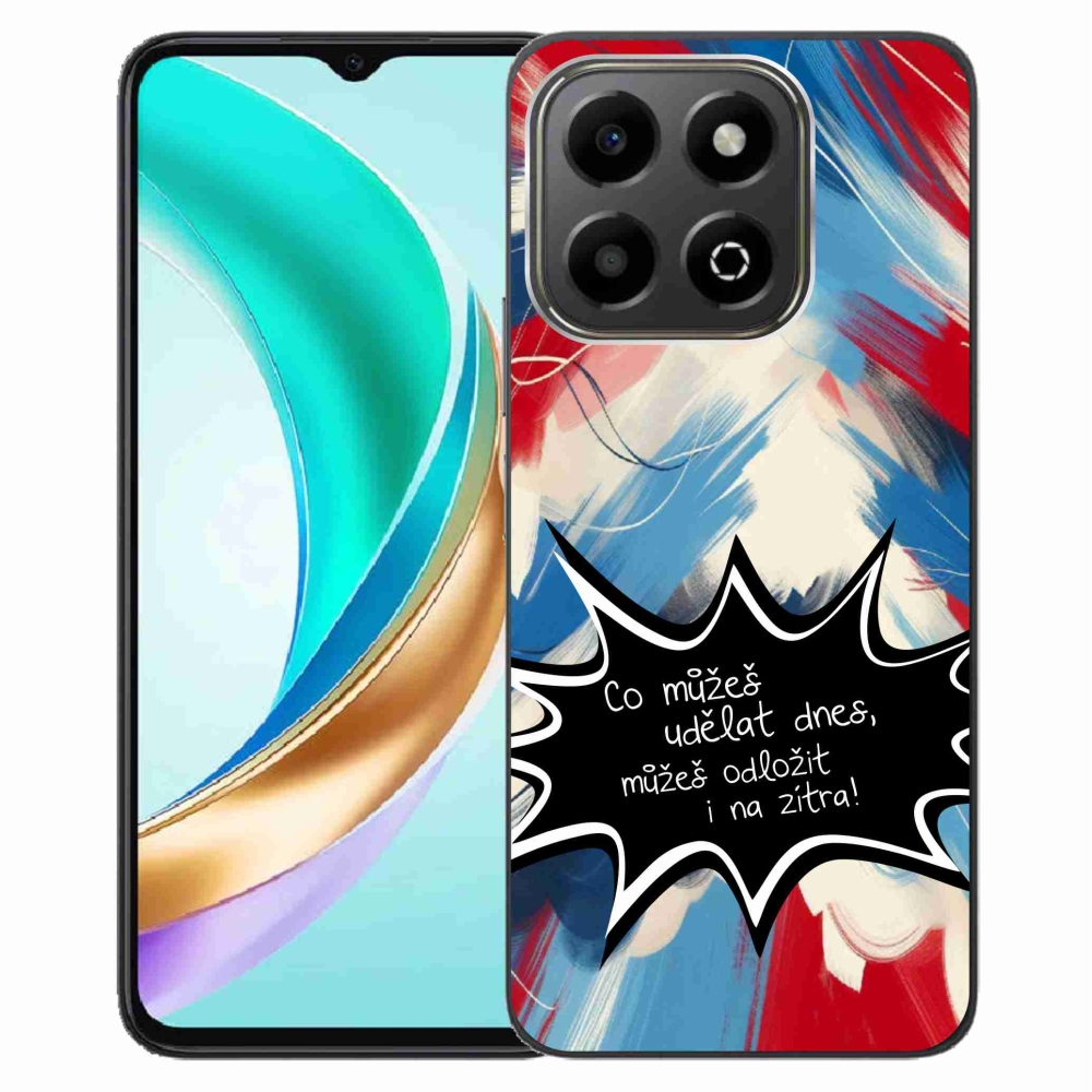 Gél borító mmCase a Honor X6b készülékhez - vicces szöveg 9 fekete háttér