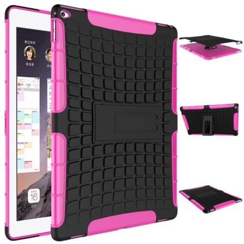 Pneumatikus tok mintával iPad Pro 12.9 készülékhez - rózsaszínű