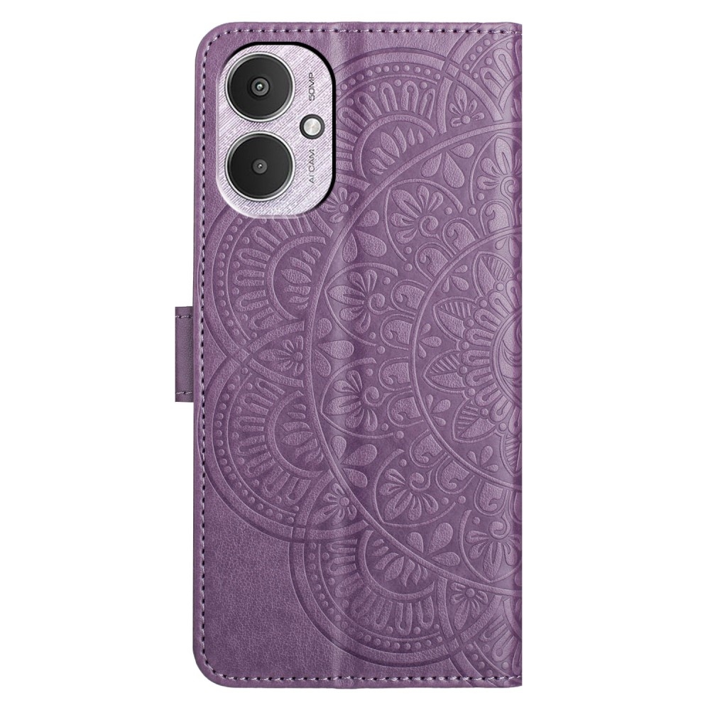 Mandala könyv tok Xiaomi Redmi 13C 5G - lila