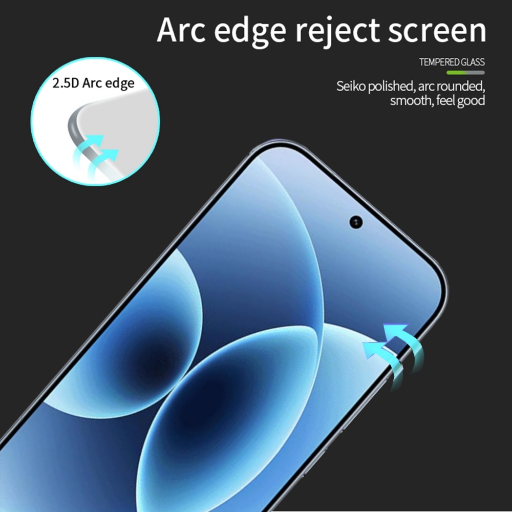 PNW 9H teljes képernyő edzett üveg Xiaomi 17T Pro számára