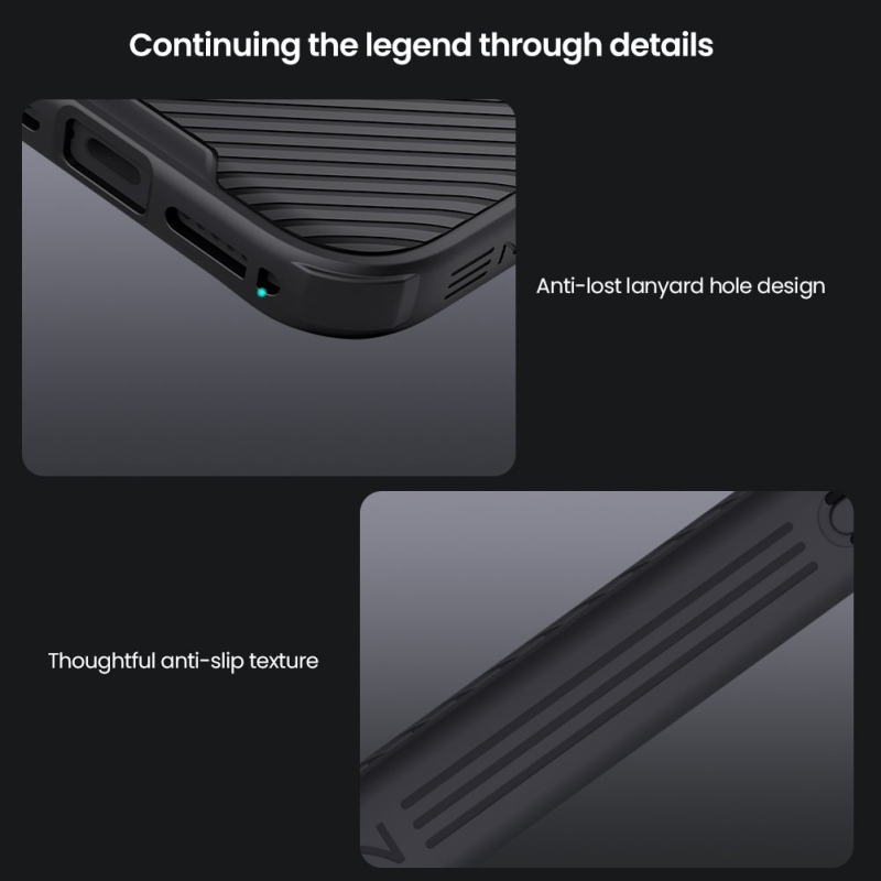 Nillkin CamShield PRO hátlap az Apple iPhone 17 Pro készülékhez Kék