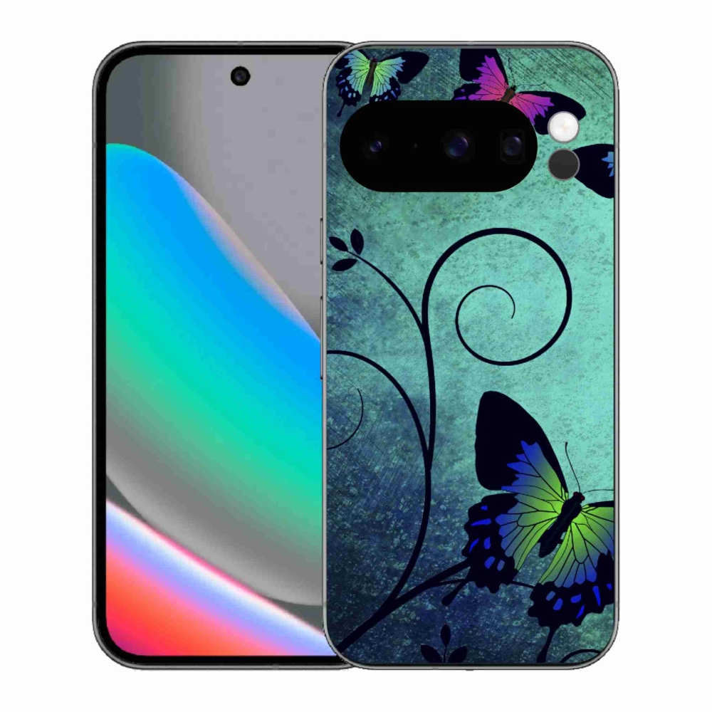 Zselés borítás mmCase a Google Pixel 10 Pro számára - színes pillangók