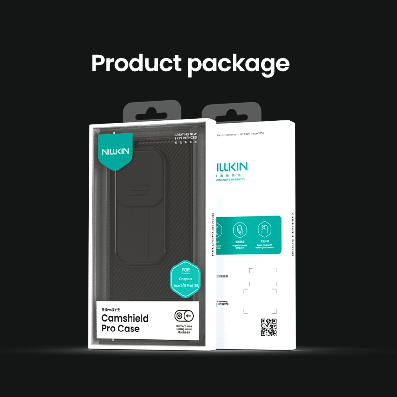Nillkin CamShield PRO hátlap a OnePlus 13R-hez Fekete