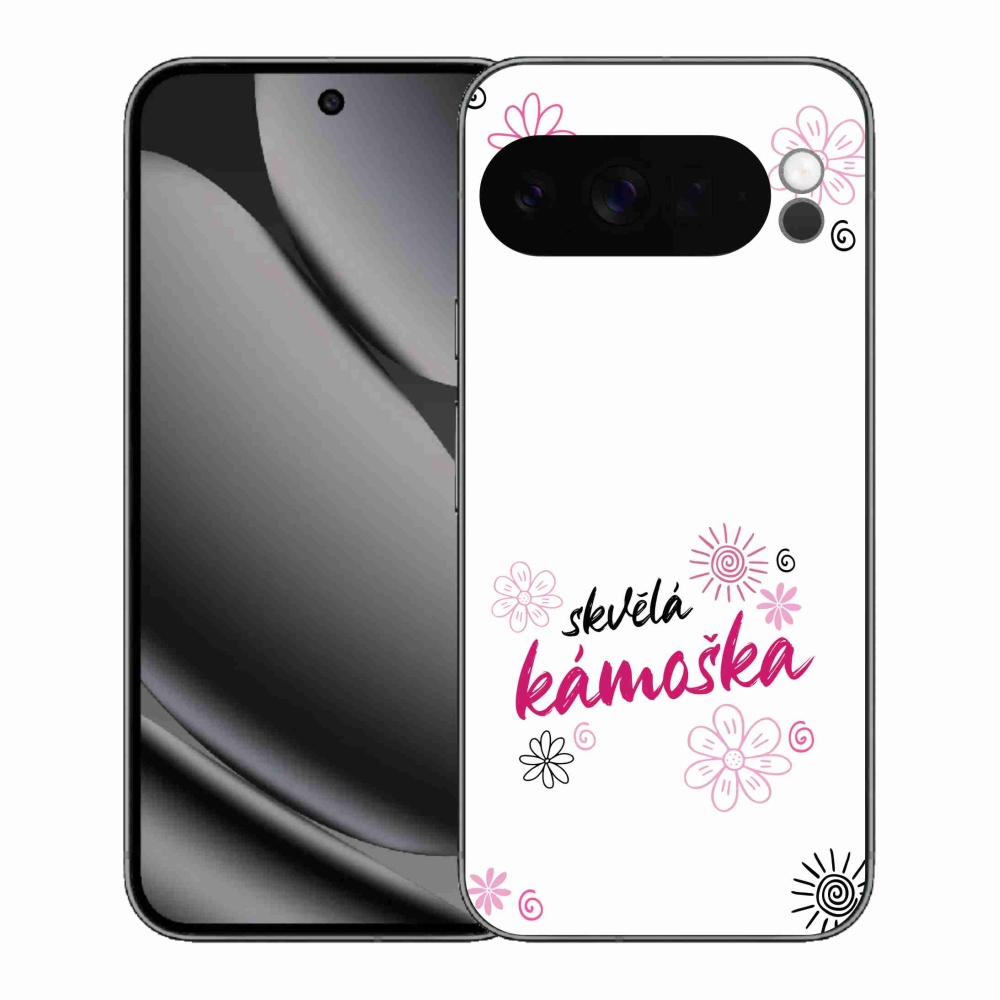 Gél borítás mmCase a Google Pixel 10 Pro XL-en - nagyszerű haver fehér háttérrel