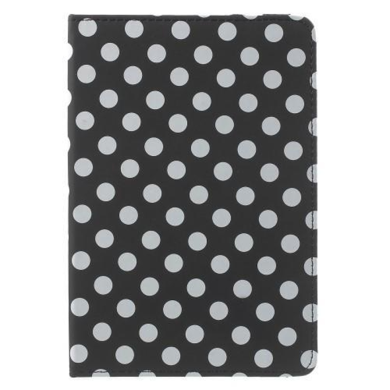 Pöttyös pöttyös könyvtáska iPad mini 4 készülékhez - fekete
