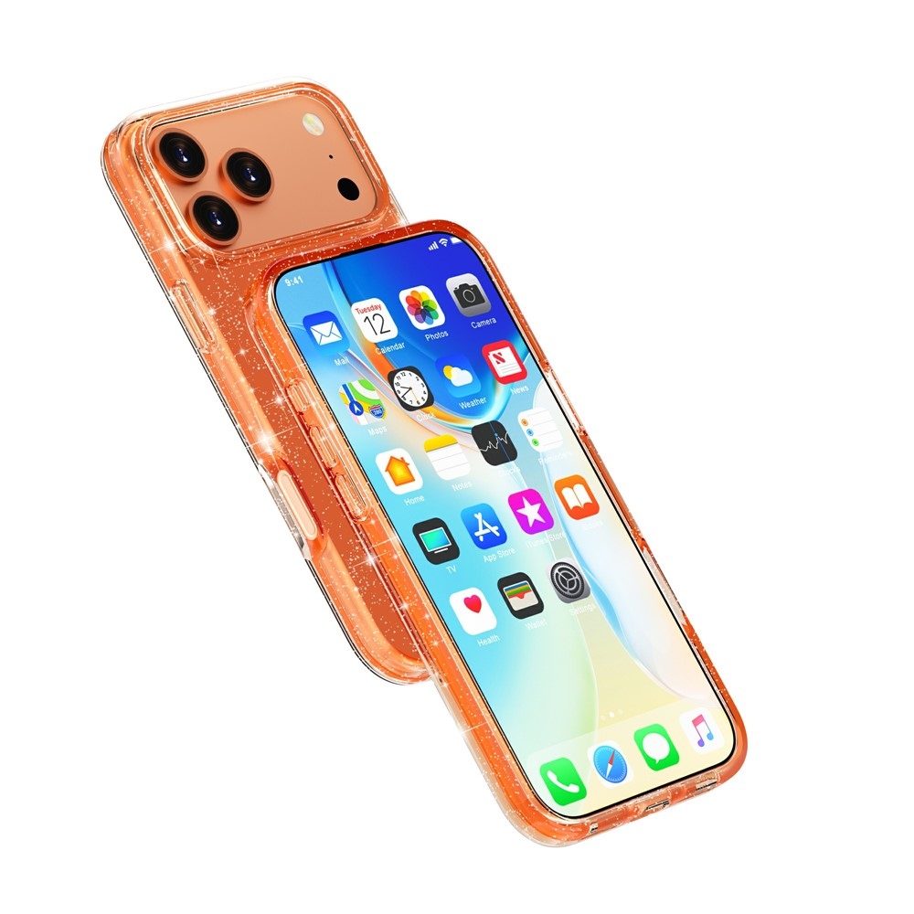 Powder gél tok merev háttámlával és MagSafe-vel az iPhone 18 Pro Max/17 Pro Max készülékhez – narancssárga