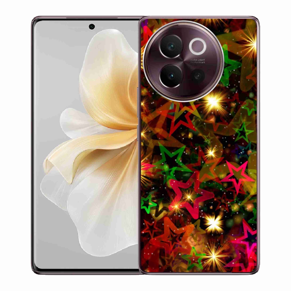 Gél borító mmCase a Vivo V40 Lite 5G-hez - színes csillagok