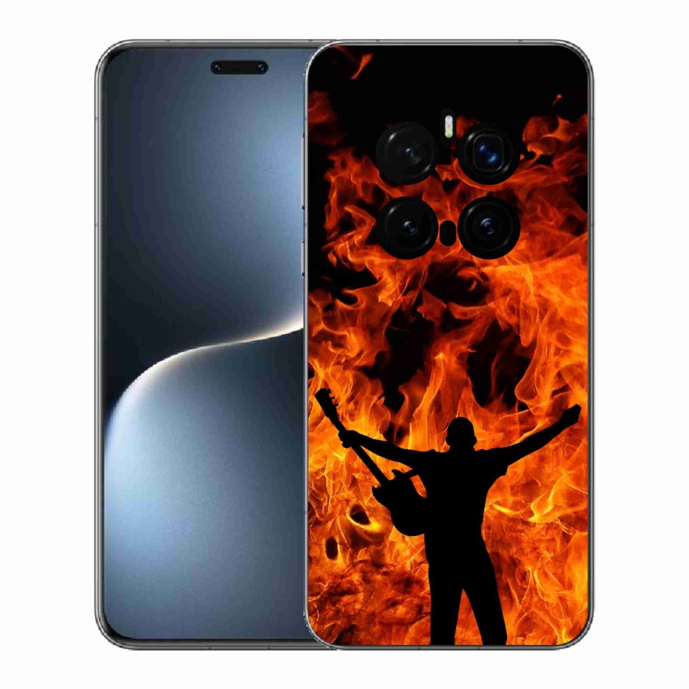 Gél borítás mmCase a Honor Magic 7 Pro 5G számára - zenész és tűz