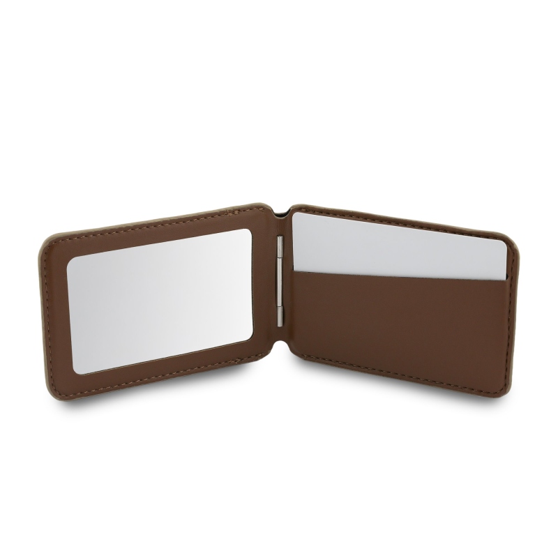 Guess PU 4G Mirror MagSafe Cardslot pénztárca állvánnyal Brown