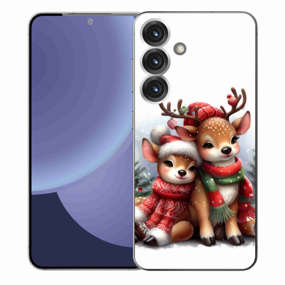 Zselés borítás mmCase Samsung Galaxy S25+ - karácsonyi rénszarvashoz