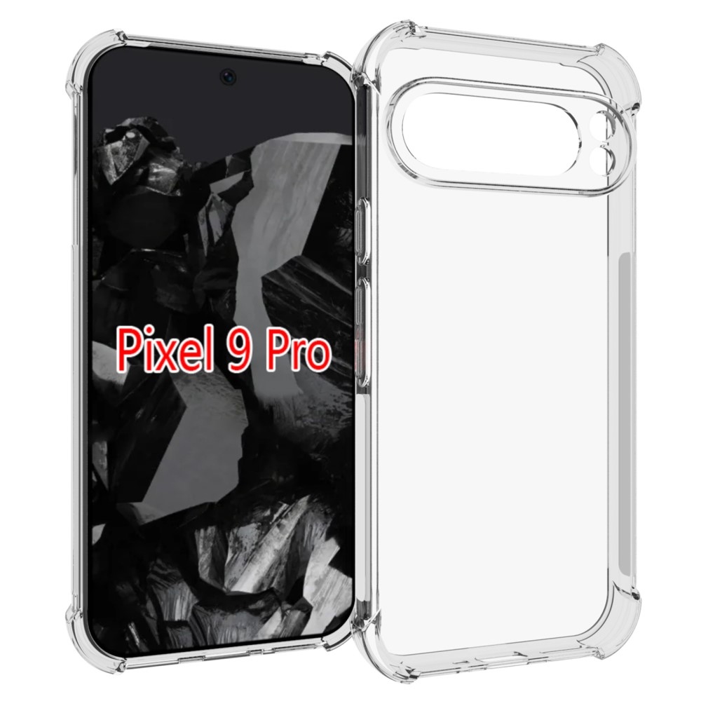 IDEWEI zselés tok megerősített sarkokkal a Google Pixel 9 Pro XL számára - átlátszó