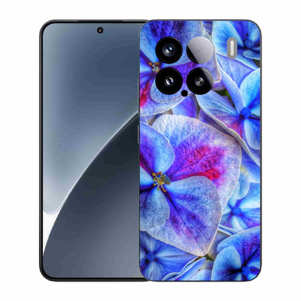 Gél borító mmCase a Xiaomi 15 - kék virágok 1