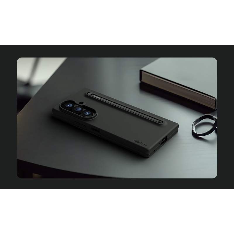 Nillkin Flex Pure Fold tolltartóval ellátott tok a Samsung Galaxy Z Fold 8-hoz, Ultra Black