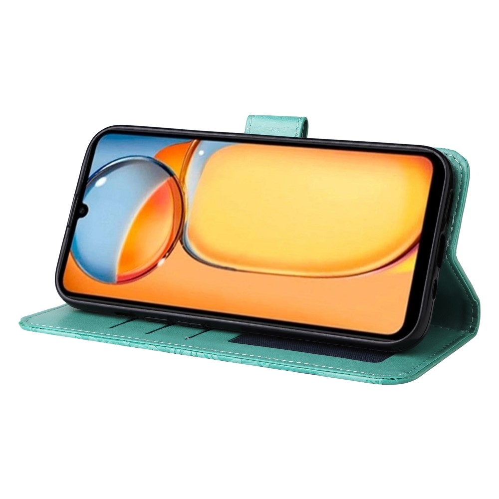 Napraforgó könyvtáska Xiaomi Poco C65/Redmi 13C - teáskék színben