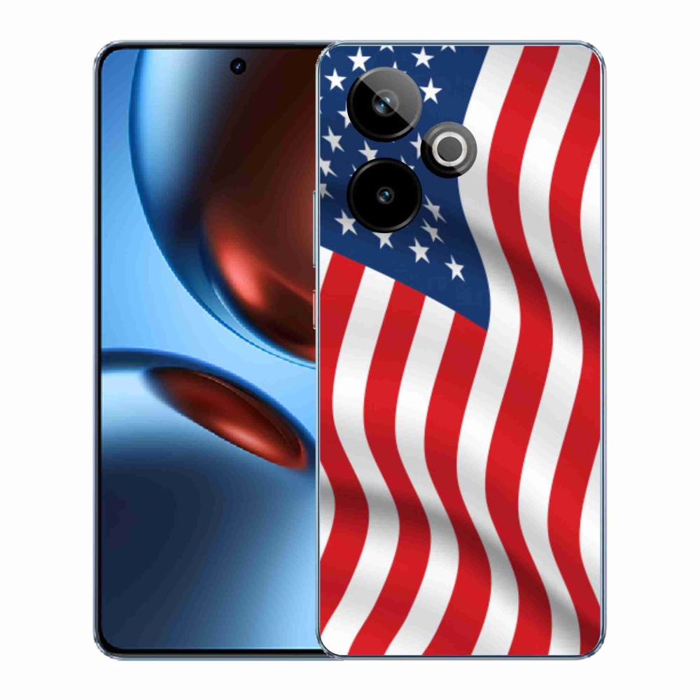 Gél borítás mmCase a Realme GT 7 5G/GT 7T 5G - USA zászlóhoz