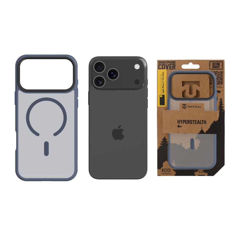 Taktikai MagForce Hyperstealth védőburkolat iPhone 17 Pro Max készülékhez Mélykék
