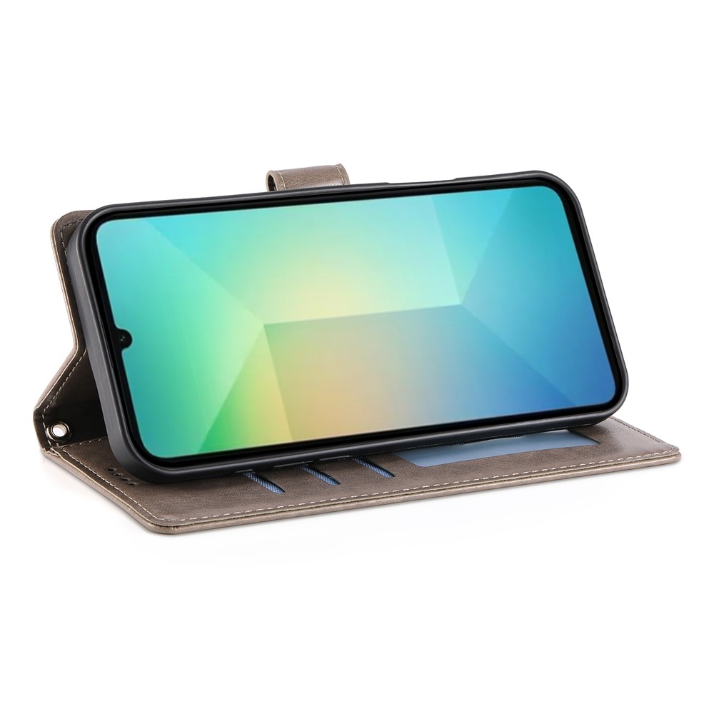 Virágos könyv tok Samsung Galaxy A07 4G készülékhez - szürke