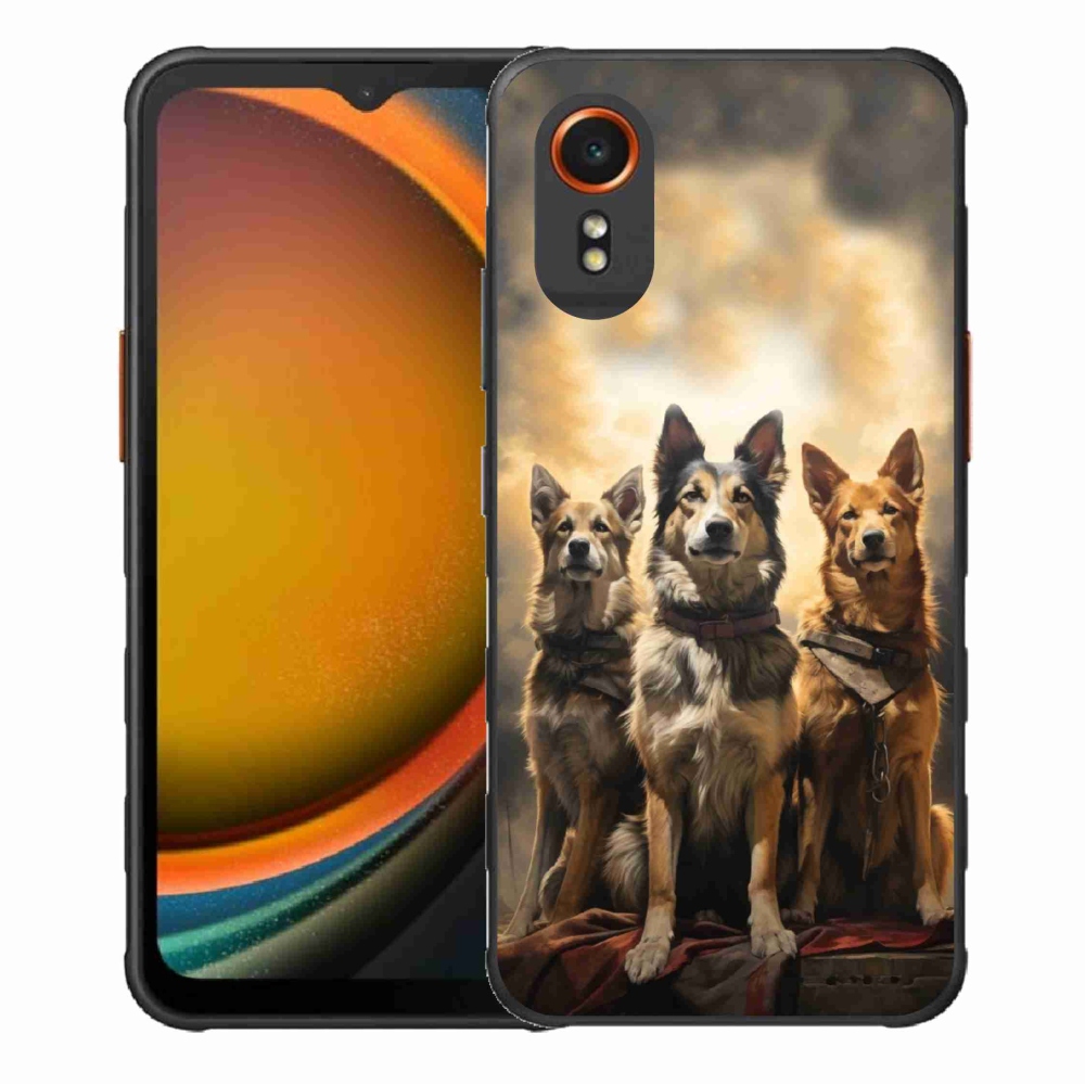Gél borítás mmCase Samsung Galaxy Xcover 7 - három kutya
