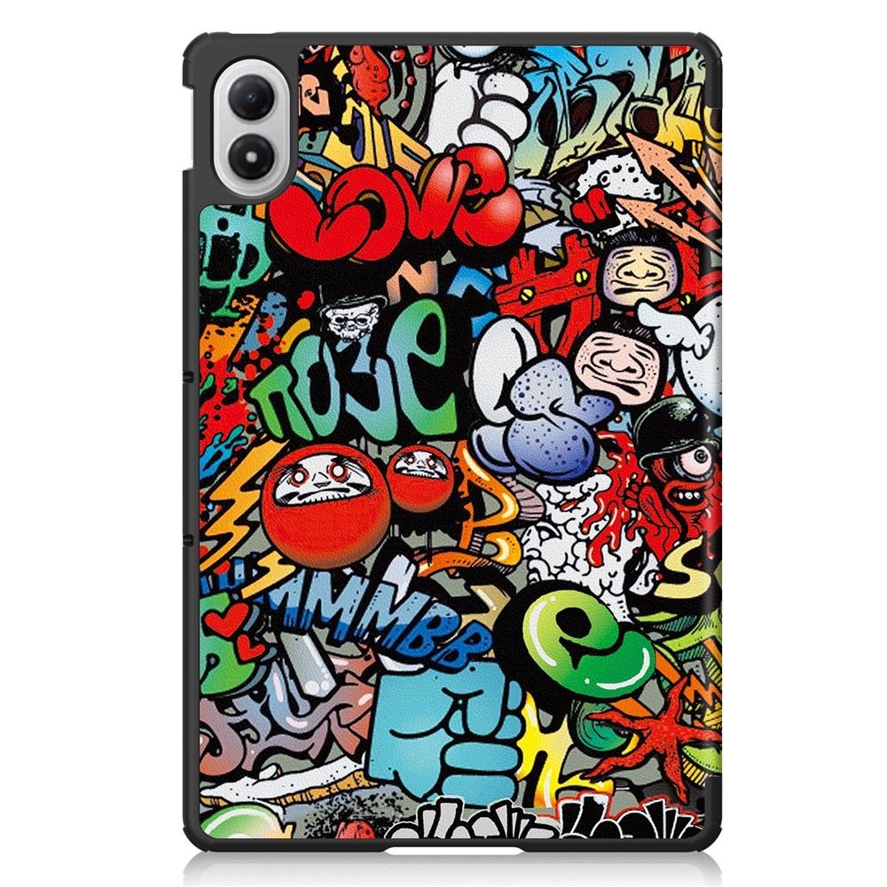 Okos összecsukható tok Xiaomi Redmi Pad 2 Pro-hoz - graffiti