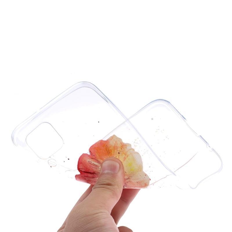 Gél tok nyomtatás a Huawei P40 Lite mobilhoz - gyönyörű virág