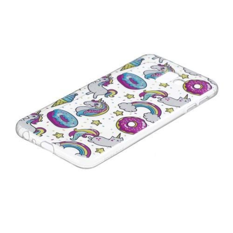 Gél tok nyomtatás Samsung Galaxy J6+ - fánkok